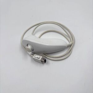 Official Nintendo Wii Nunchuk Controller White RVL-004 OEM Tested